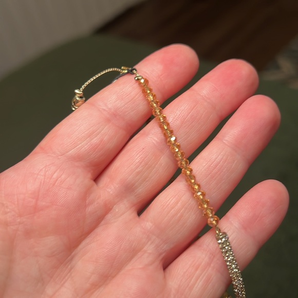 White House Black Market WHBM Sparkly Dainty Cinch Bolo Bracelet - Picture 8 of 9